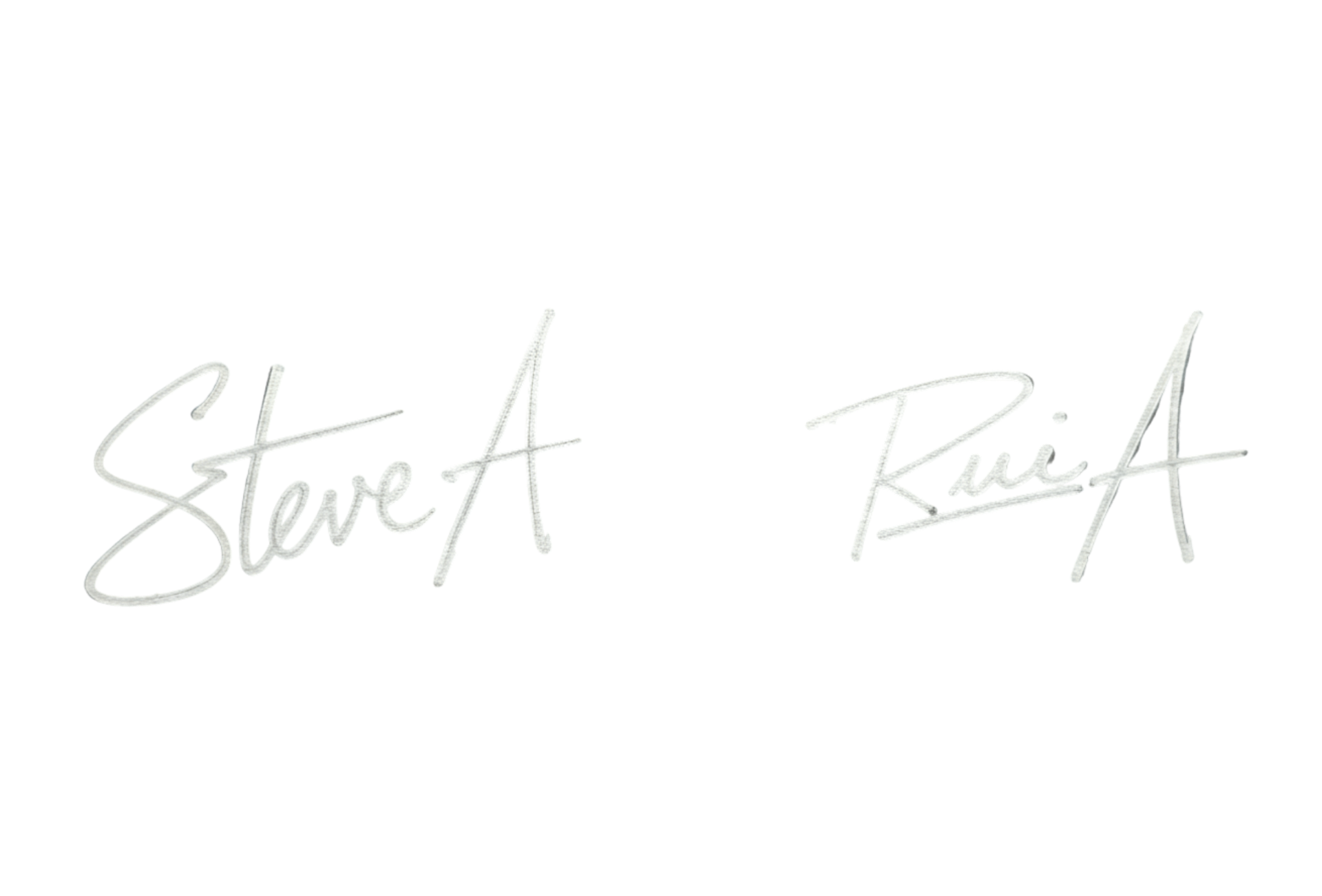 Signatures of Steve and Rui, founders of Bond
